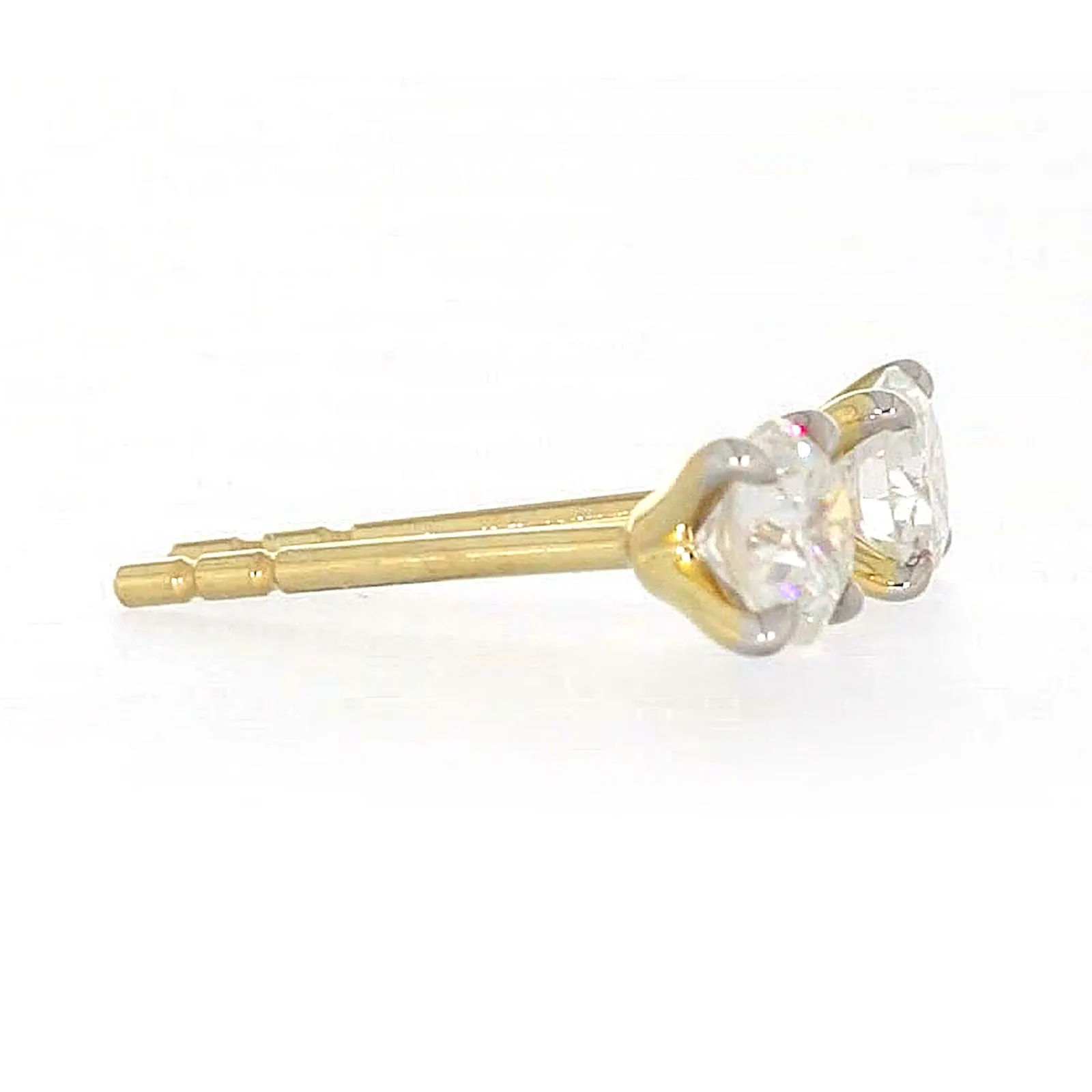 Celebration 9ct Yellow Gold Round Brilliant Cut 1/2 CARAT tw of Lab Grown Diamonds Stud Earrings