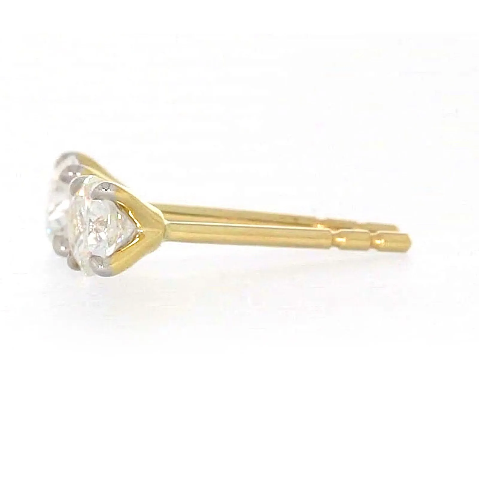 Celebration 9ct Yellow Gold Round Brilliant Cut 1/2 CARAT tw of Lab Grown Diamonds Stud Earrings