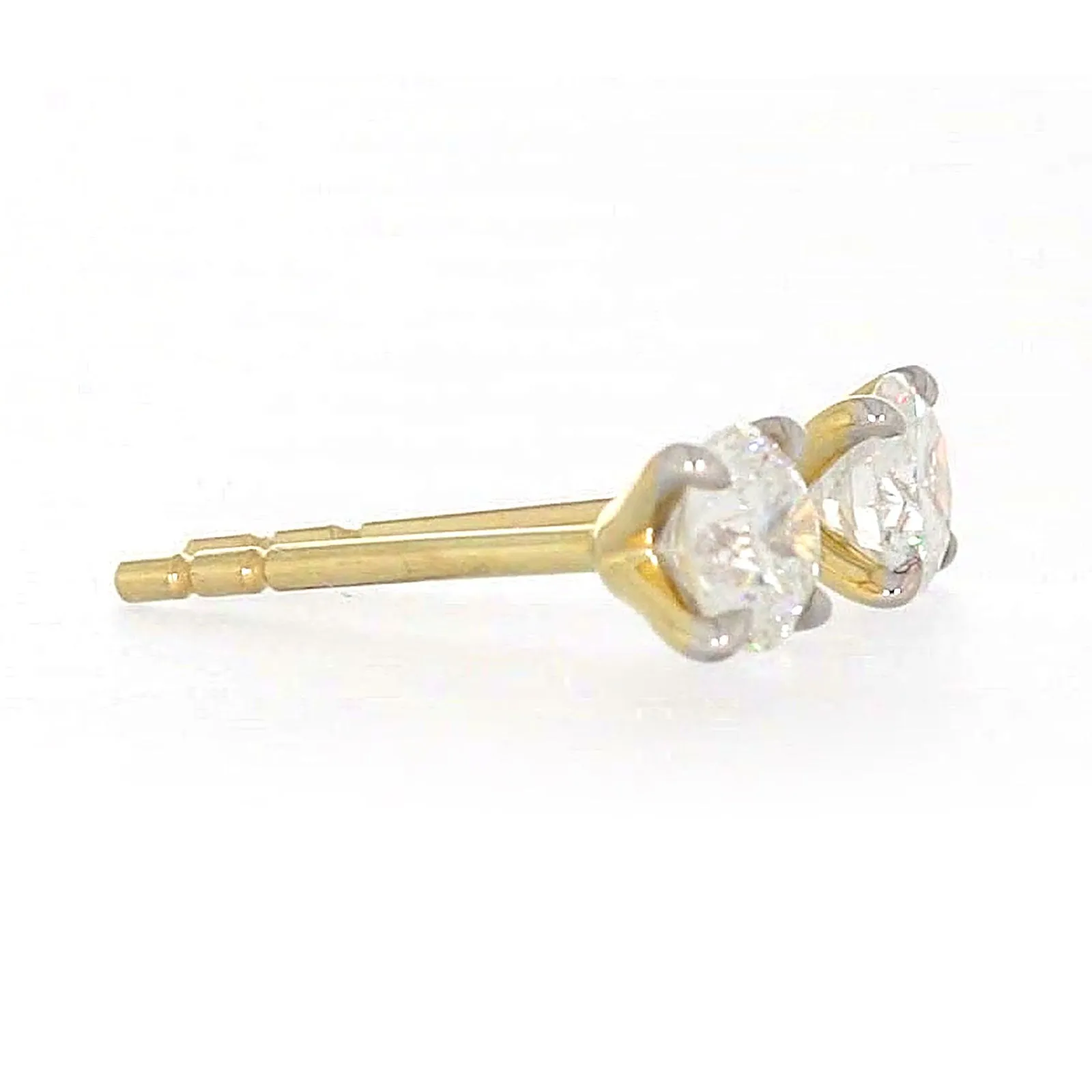 Celebration 9ct Yellow Gold Round Brilliant Cut 1/2 CARAT tw of Lab Grown Diamonds Stud Earrings