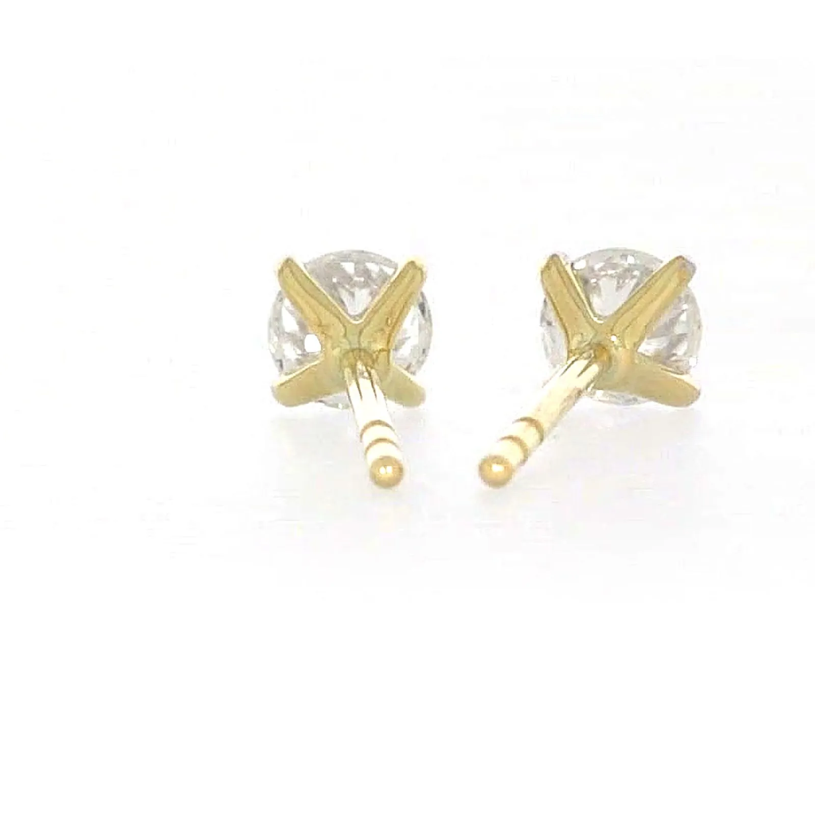 Celebration 9ct Yellow Gold Round Brilliant Cut 1/2 CARAT tw of Lab Grown Diamonds Stud Earrings