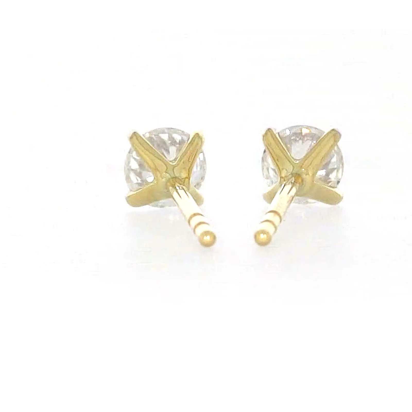 Celebration 9ct Yellow Gold Round Brilliant Cut 1/2 CARAT tw of Lab Grown Diamonds Stud Earrings