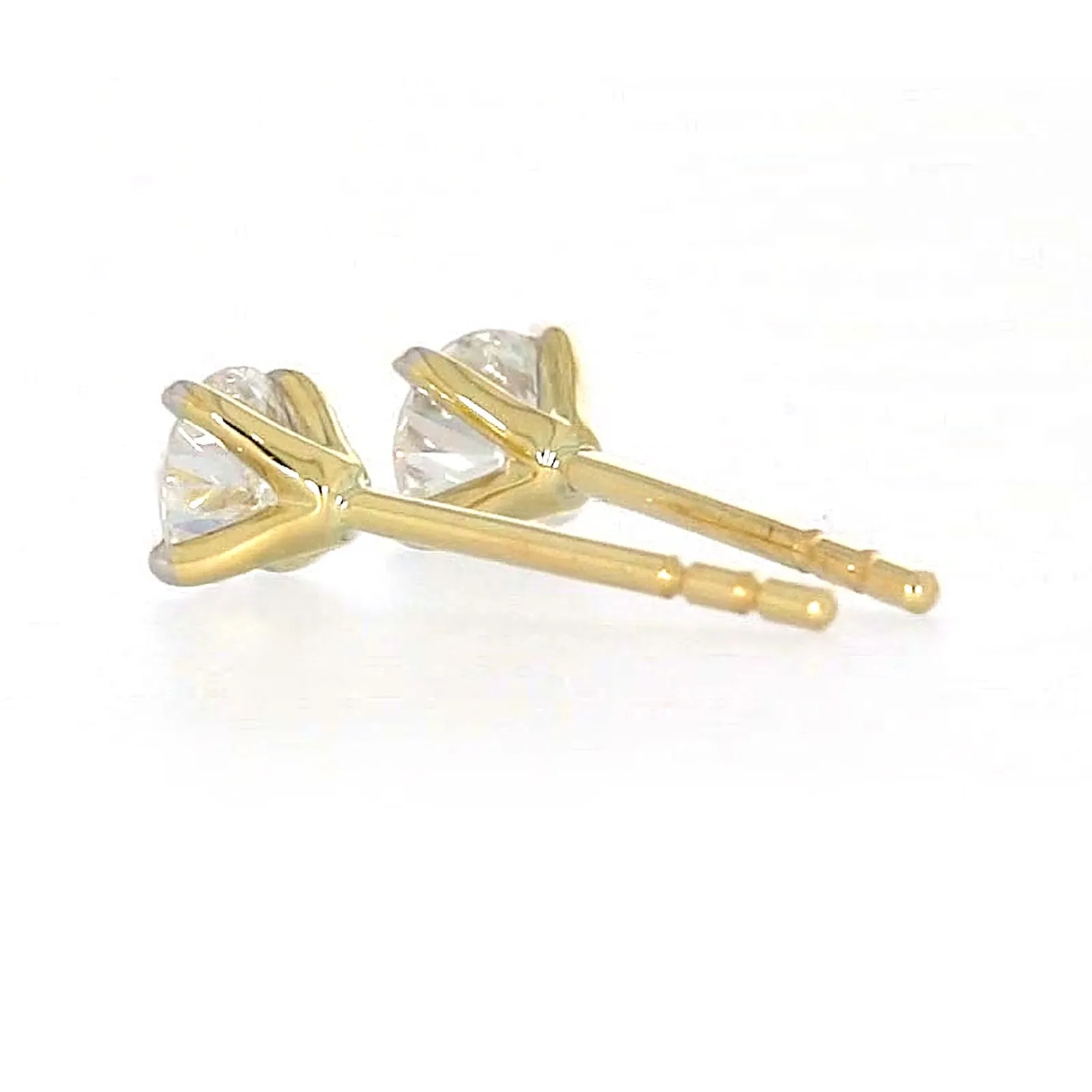 Celebration 9ct Yellow Gold Round Brilliant Cut 1/2 CARAT tw of Lab Grown Diamonds Stud Earrings