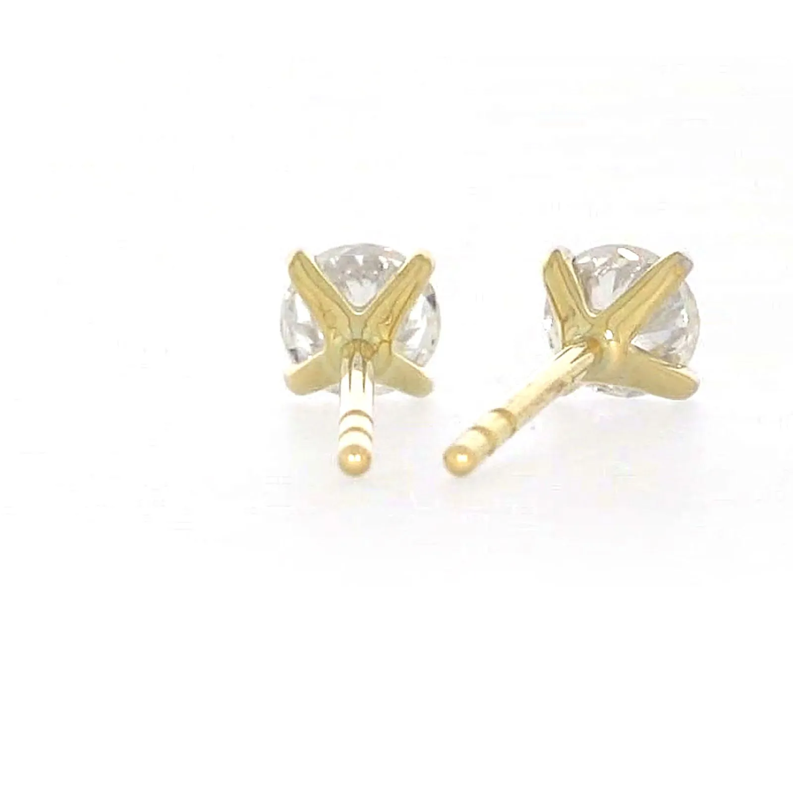 Celebration 9ct Yellow Gold Round Brilliant Cut 1/2 CARAT tw of Lab Grown Diamonds Stud Earrings