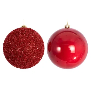 Christmas Ornament Red Bauble 20cm Tree Decoration