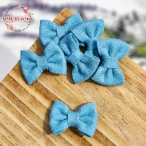 Columbia Blue Felt Bow