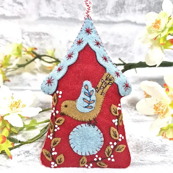 Corrine Lapierre ~ Folk Birdhouse Felt Embroidery Kit