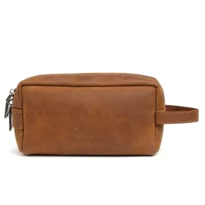 Crazy Horse Leather Toiletry Bag