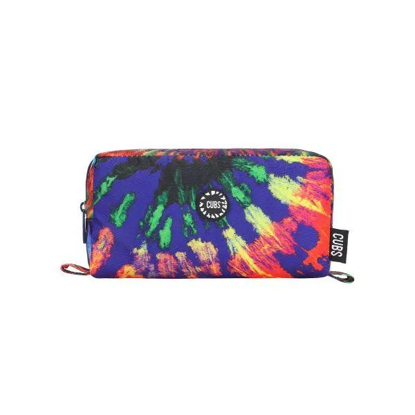 Cubs Red/Black Tie Dye Pencil Case