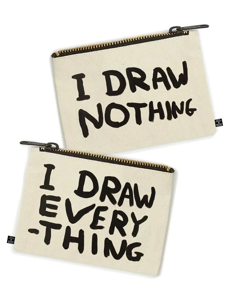 David Shrigley I Draw Nothing Pencil Case