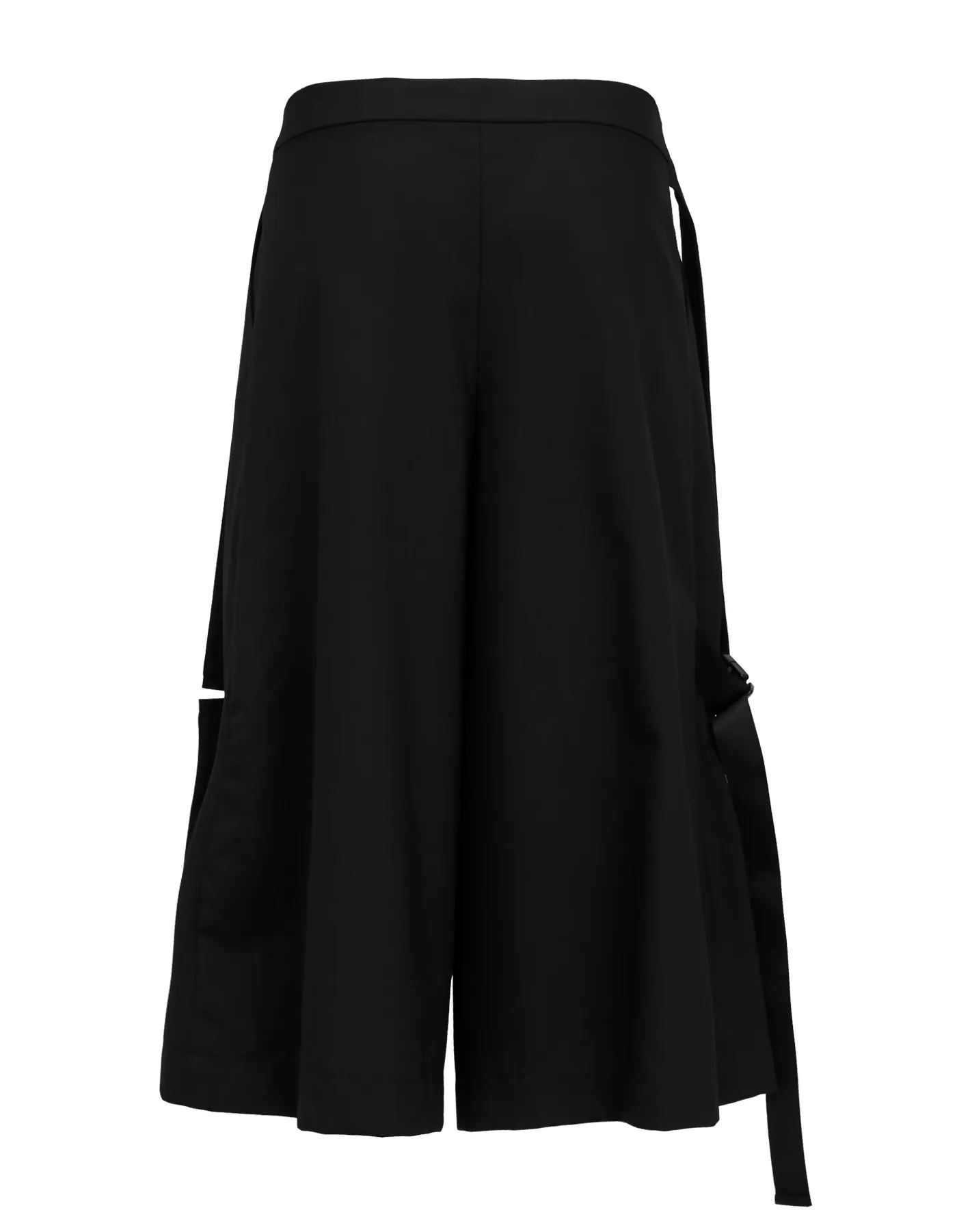 Deconstructed Pleat Japanese-Style Short Wide Pants