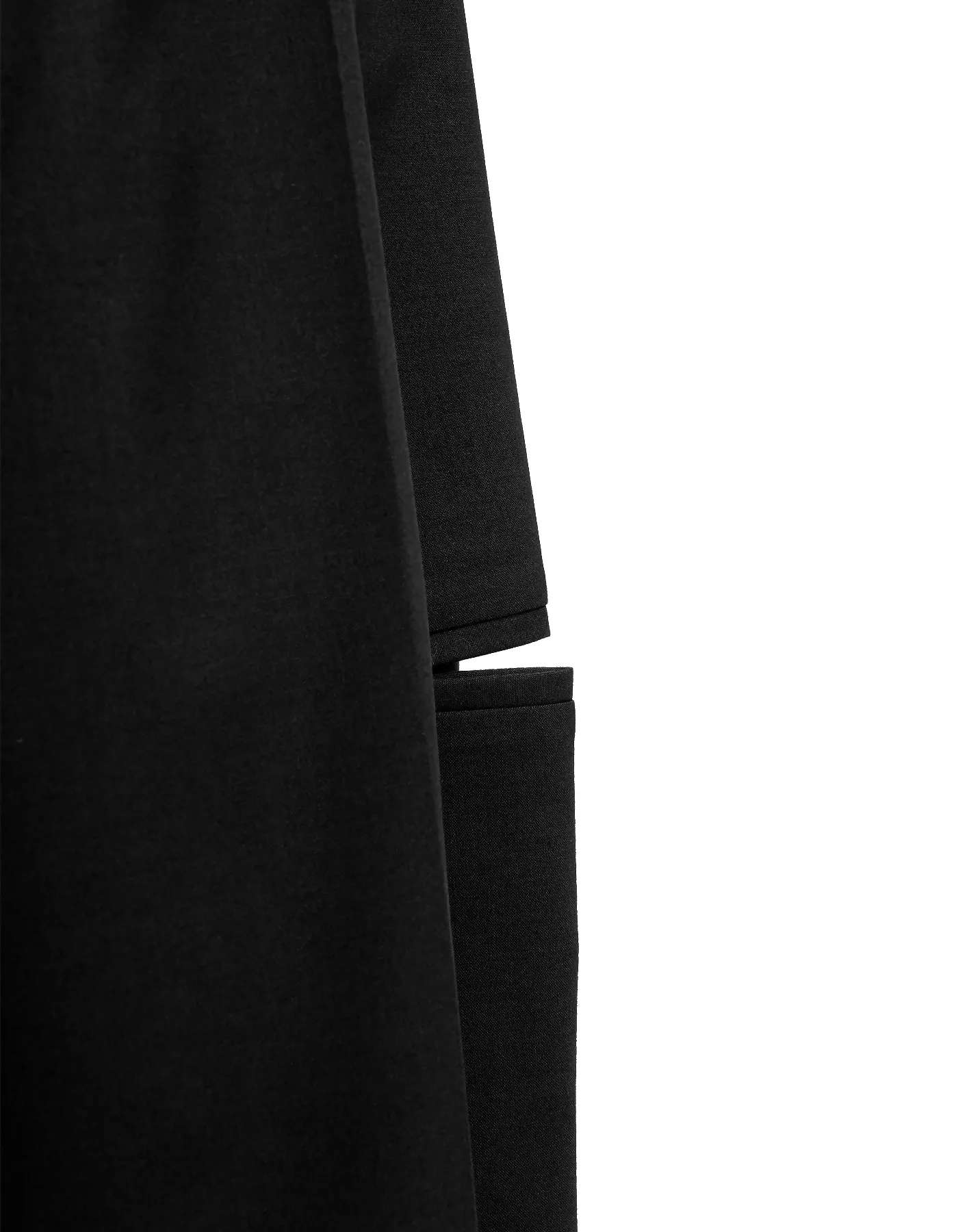 Deconstructed Pleat Japanese-Style Short Wide Pants