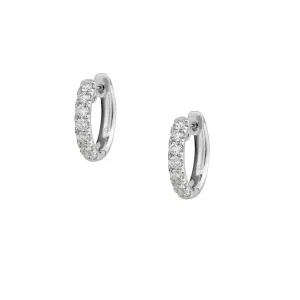 DIAMOND HUGGIE EARRINGGS