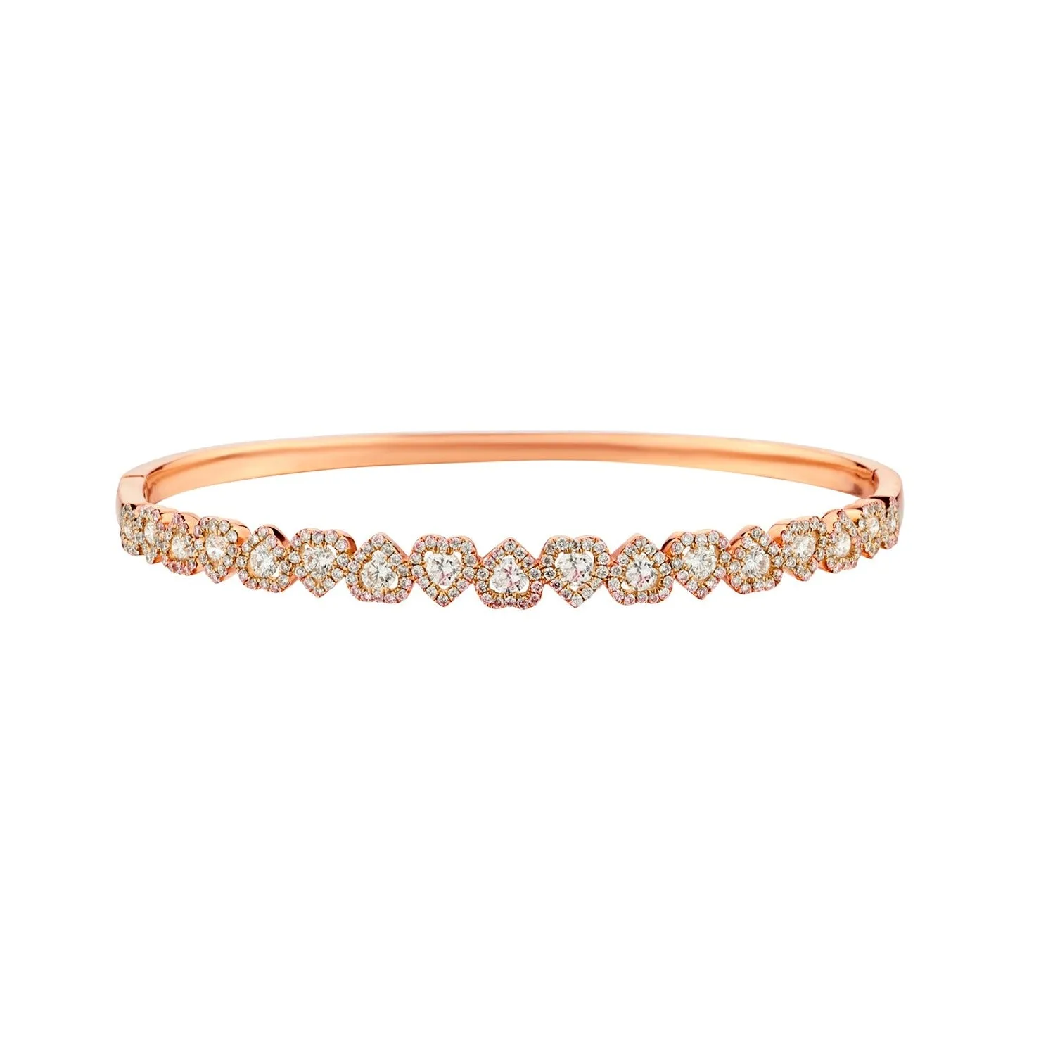 DIAMOND MULTI HEART BANGLE