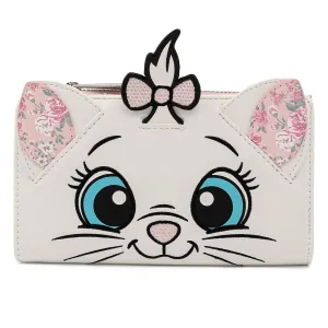 Disney Aristocats Marie Floral Face Flap Wallet