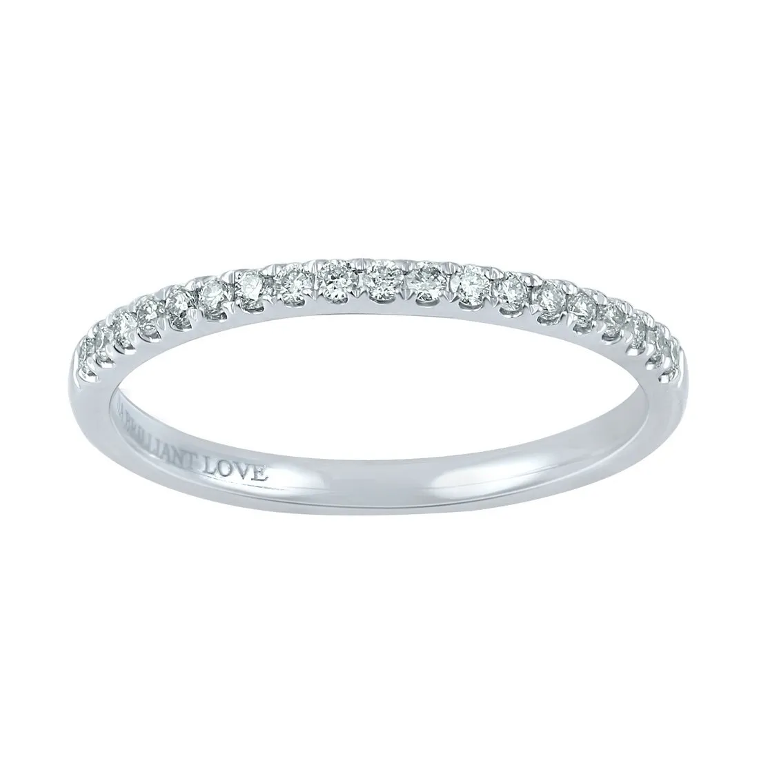 Facets of Love 18ct White Gold Tia Brilliant Love 0.15ct Diamond Eternity Ring