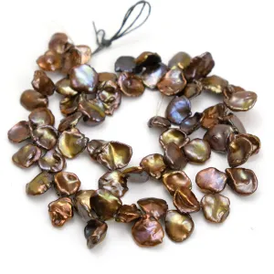 Fallen Autumn Leaves Fresh Water Pearl Strand #23