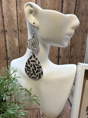 FAUX Leather Earrings