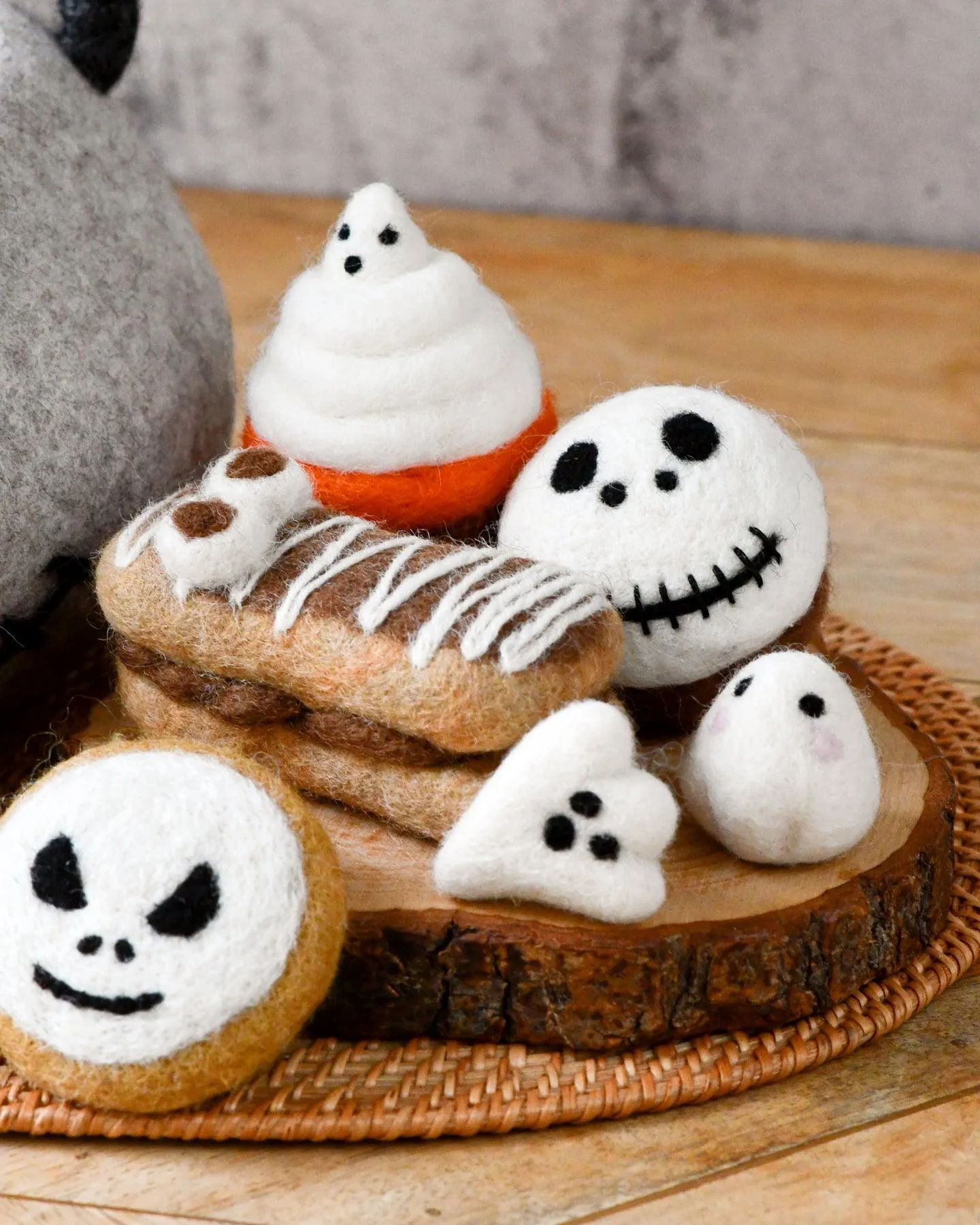 Felt Halloween Spooky Ghost Cookie