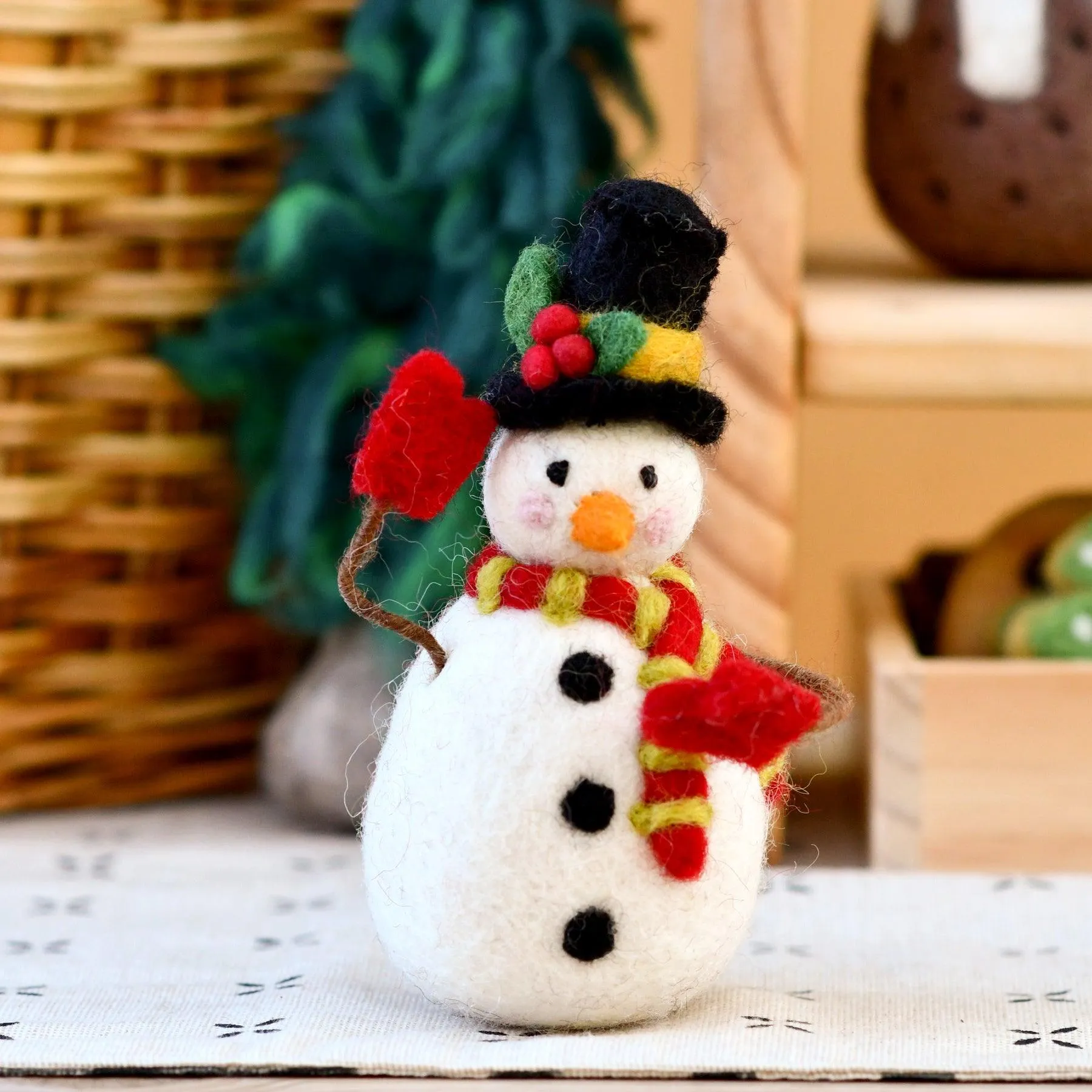 Felt Snowman with Tophat