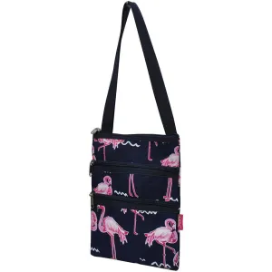 Flamingo Party Navy Crossbody Hip Bag