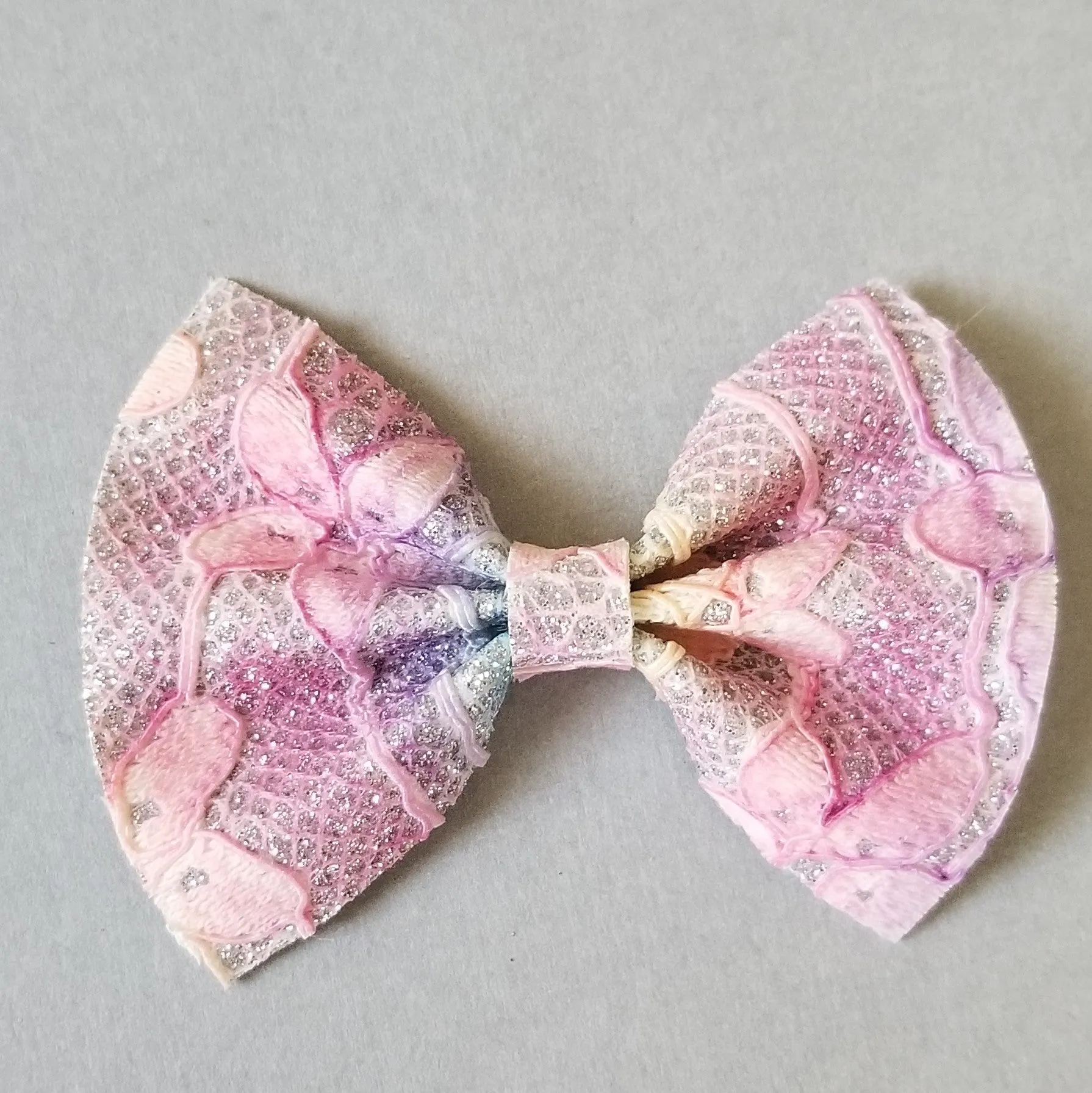 Floral Rainbow Lace Bow