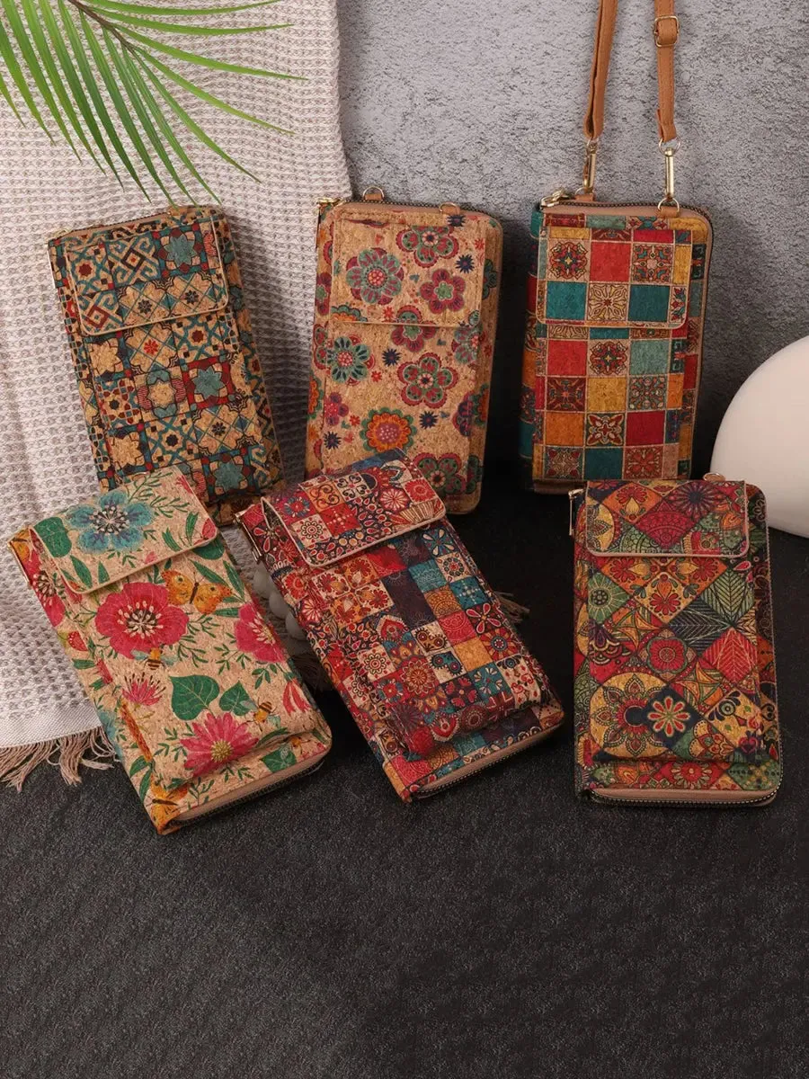 Flower Multifunction Mobile Phone Bag Wallet