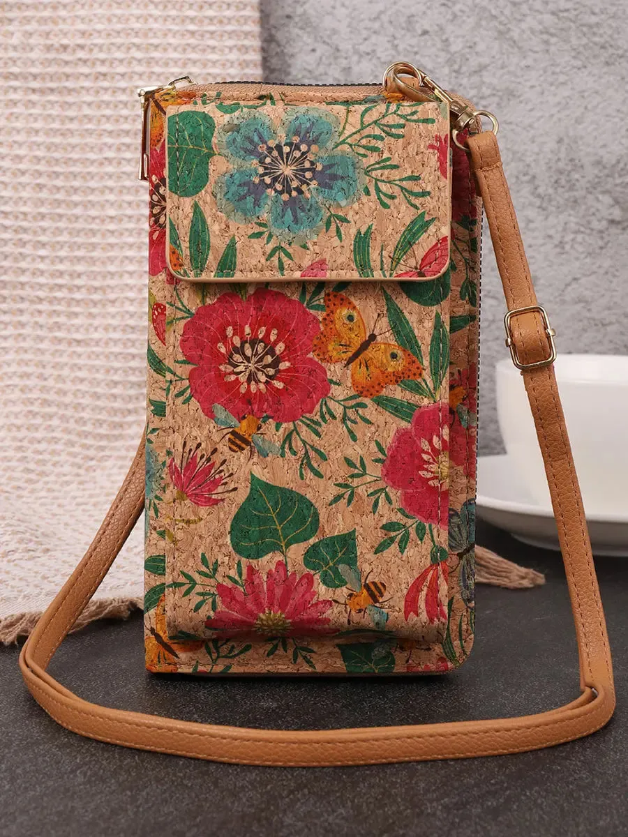 Flower Multifunction Mobile Phone Bag Wallet