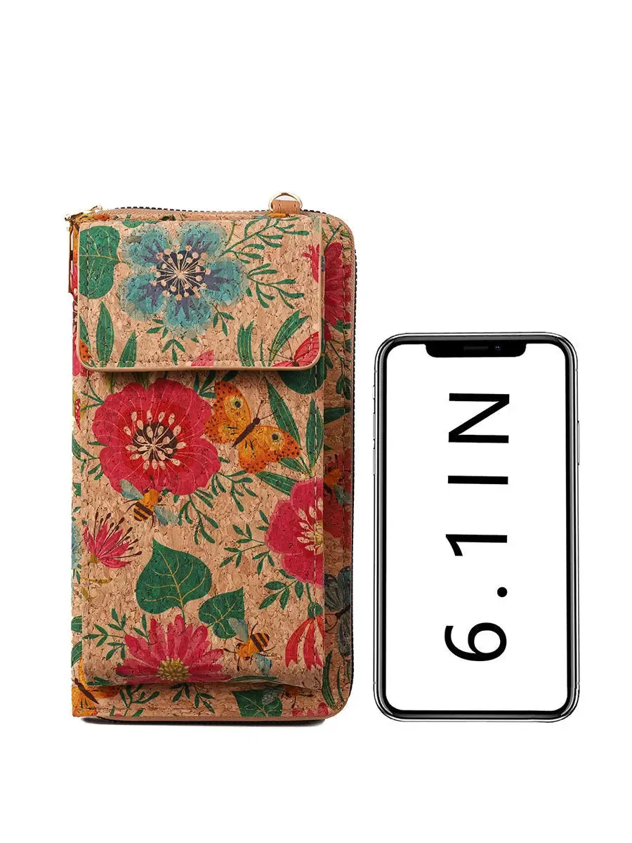 Flower Multifunction Mobile Phone Bag Wallet