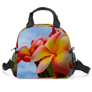 Frangipani Sky Insulated Lunch Bag with Handles & Shoulder Strap