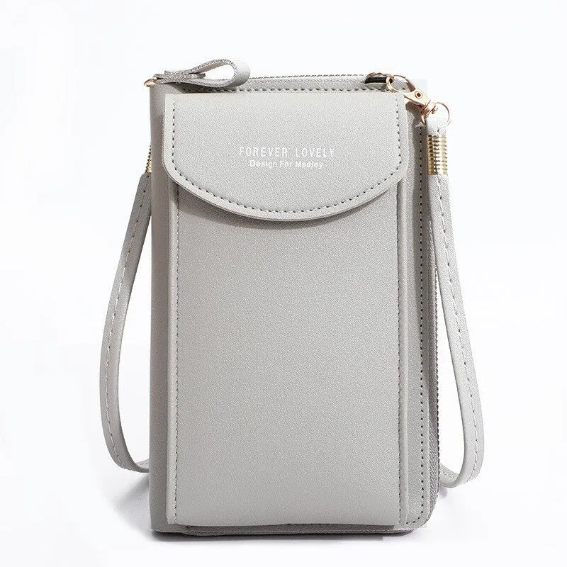 Fresh Accessories Wallet Mobile Phone Bag - Grey