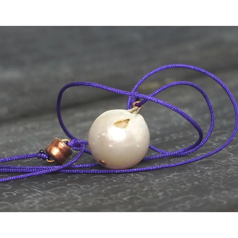 Fresh Water Pearl Bead Necklace With Magnetic Clasp