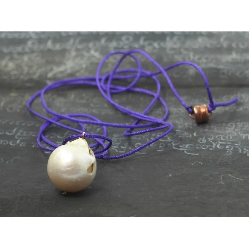 Fresh Water Pearl Bead Necklace With Magnetic Clasp