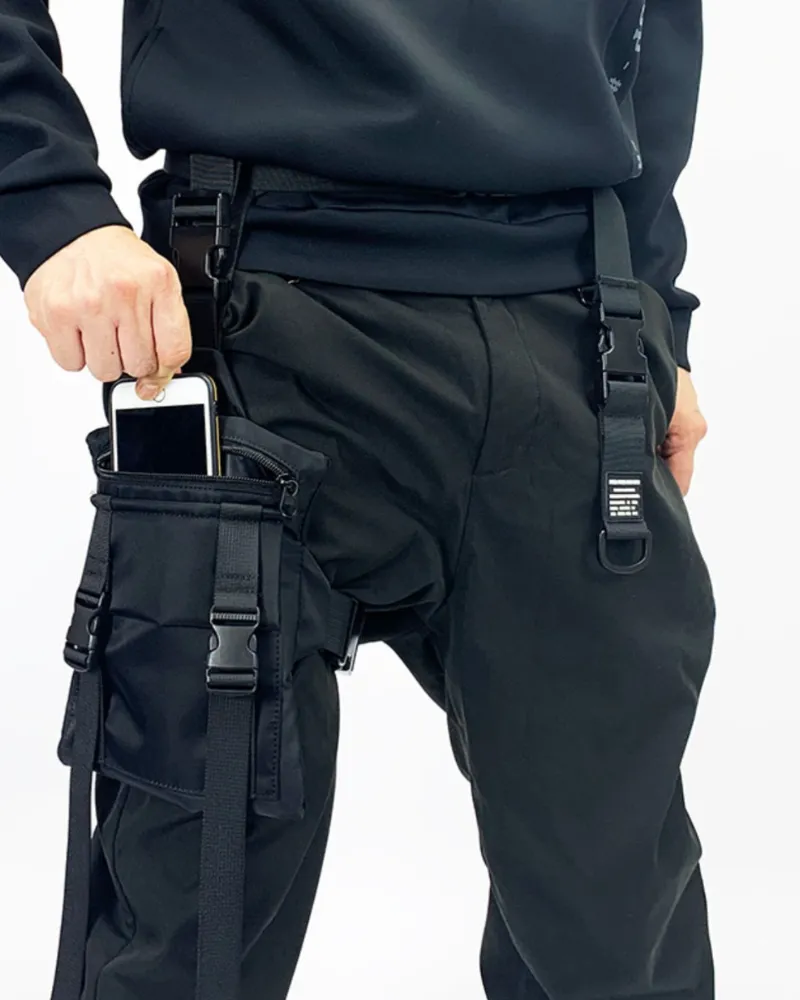 Functional Black Chest Sling Bag