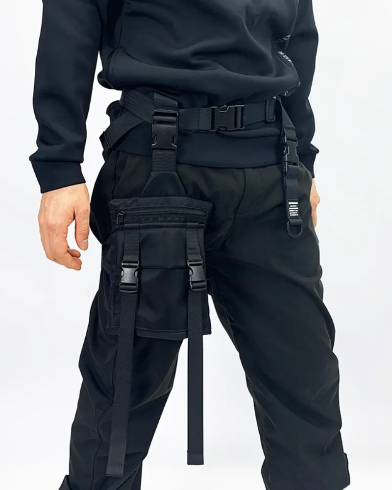 Functional Black Chest Sling Bag