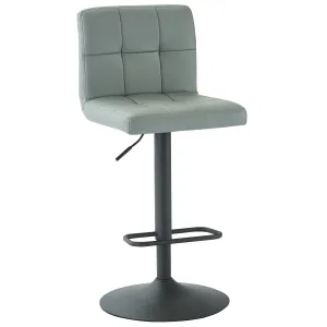 Fusion-Air Lift Stool-Grey Faux Leather