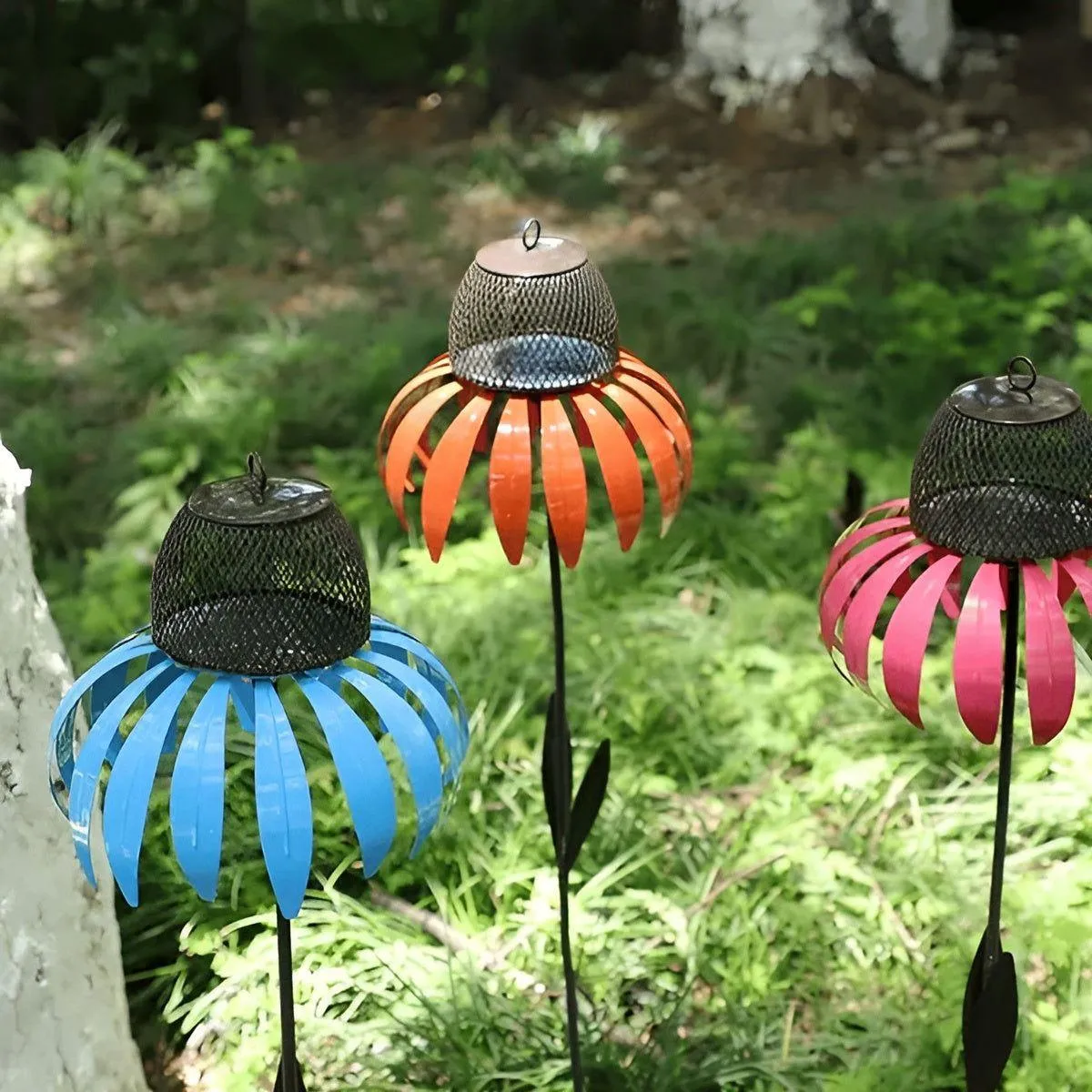 GardenGlow Futterstelle - Sonnenhut Vogelhaus Garten Deko