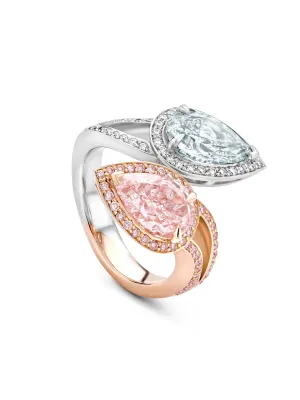 Gemini Pink Diamond Ring