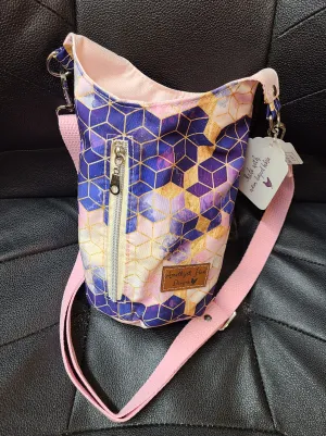 Geometric Pink and Navy H20 2GO Bag