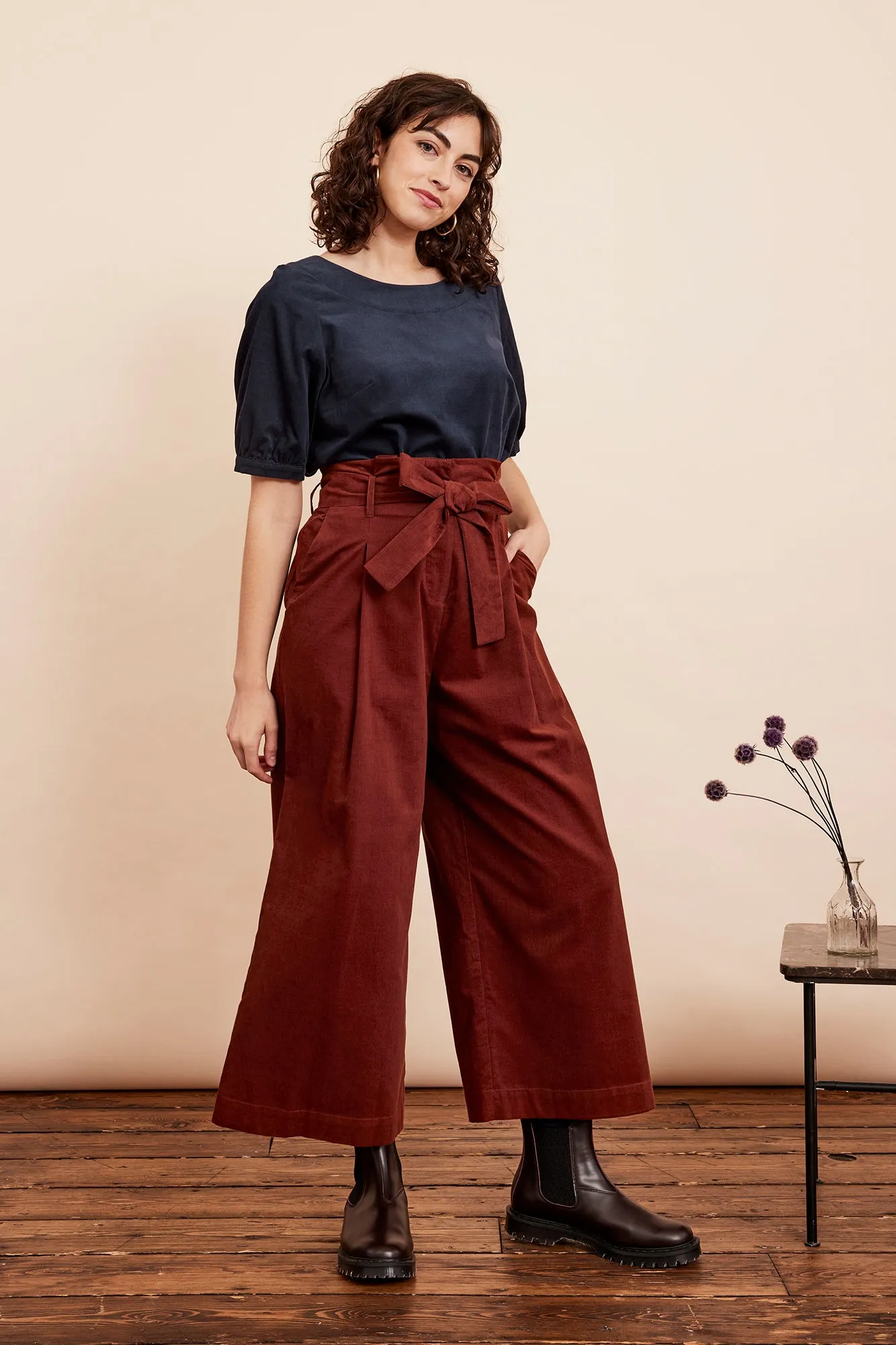 Gilda Needlecord Conker Trouser