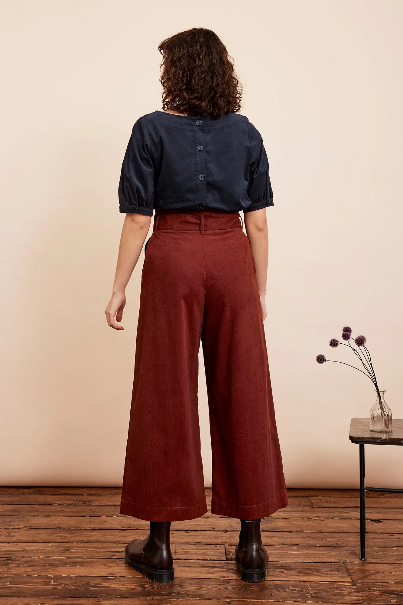 Gilda Needlecord Conker Trouser