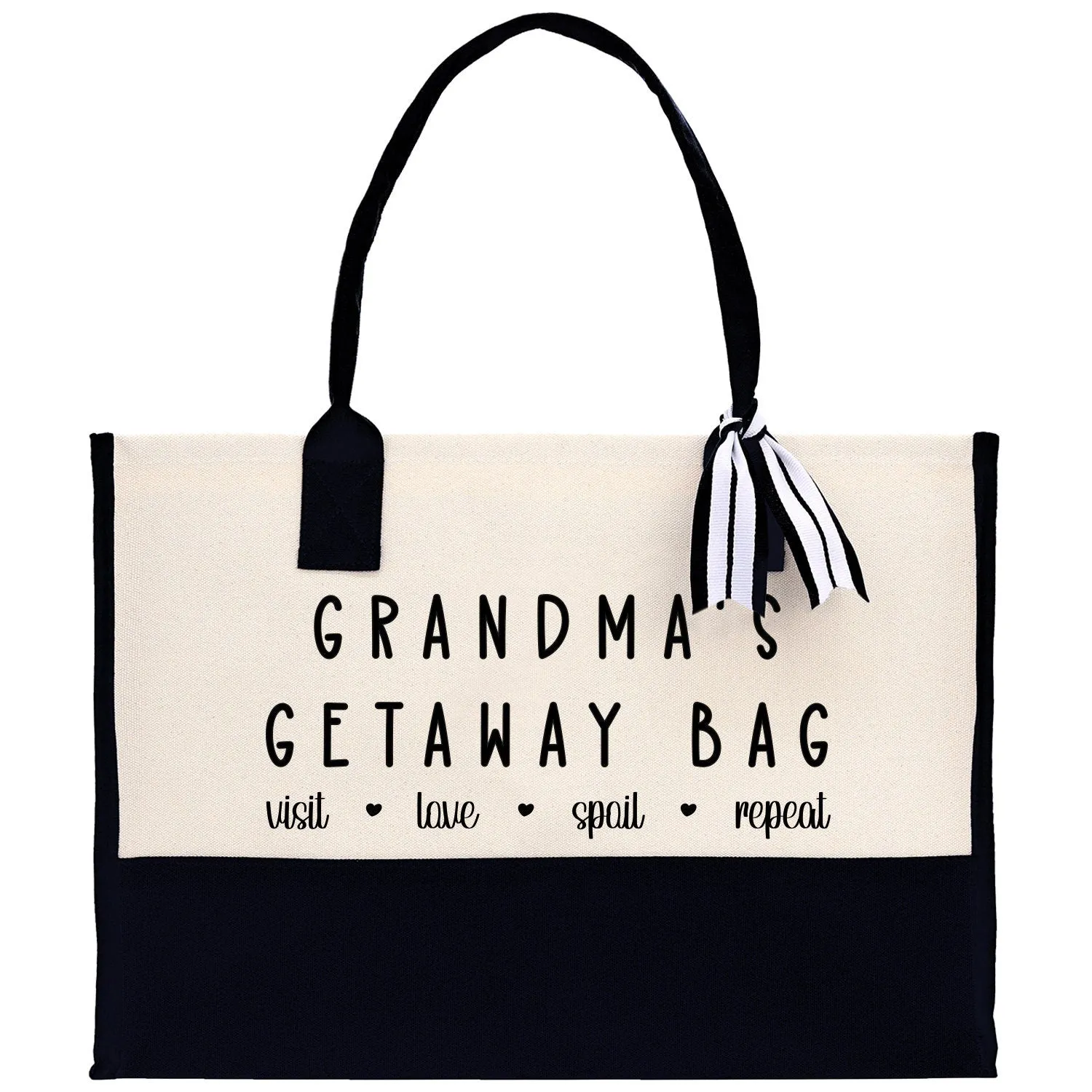 Grandma Tote Bag Grandma's Getaway Bag Grandma Nana Bag Grandma Gift Bag Shopping Bag Mothers Day Gift Live Love Spoil Bag Grandma Beach Bag