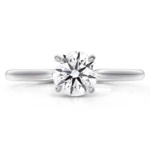 Hearts On Fire .73CT Camilla Six-Prong Solitaire Complete Engagement Ring in Platinum