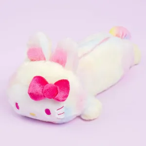 Hello Kitty Gradient Bunny Plushie Pencil Case - Rainbow