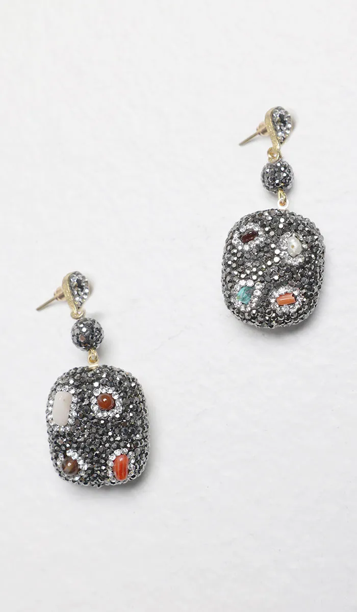 Hilwa Multicolor Statement Earrings