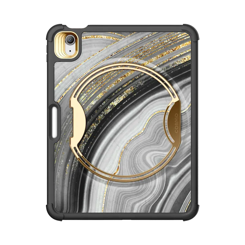 iPad 10.9 inch (2022) Cosmo Case-Marble Black