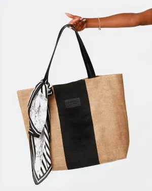 Jute Tote Bag By Safispa  New York