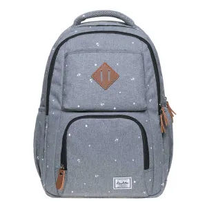 KAUKKO Backpack for School, K8008-1 ( Grey / 18.9L )