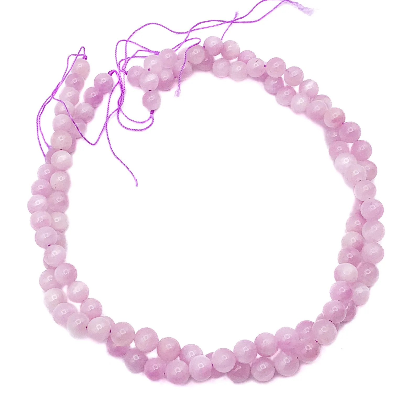 Kunzite 7.5mm AAA Smooth Rounds Bead Strand