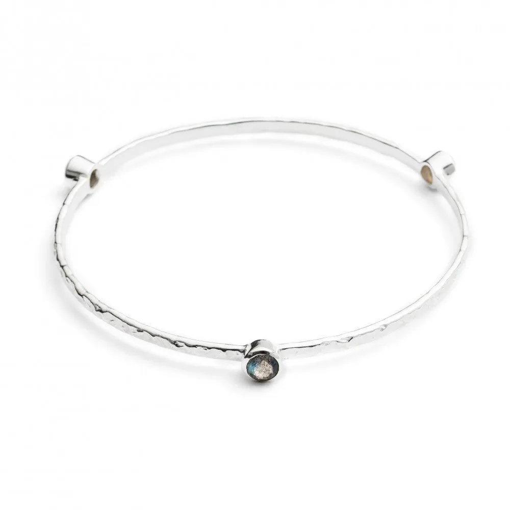 Labradorite Semi-Precious Stacking Bangle