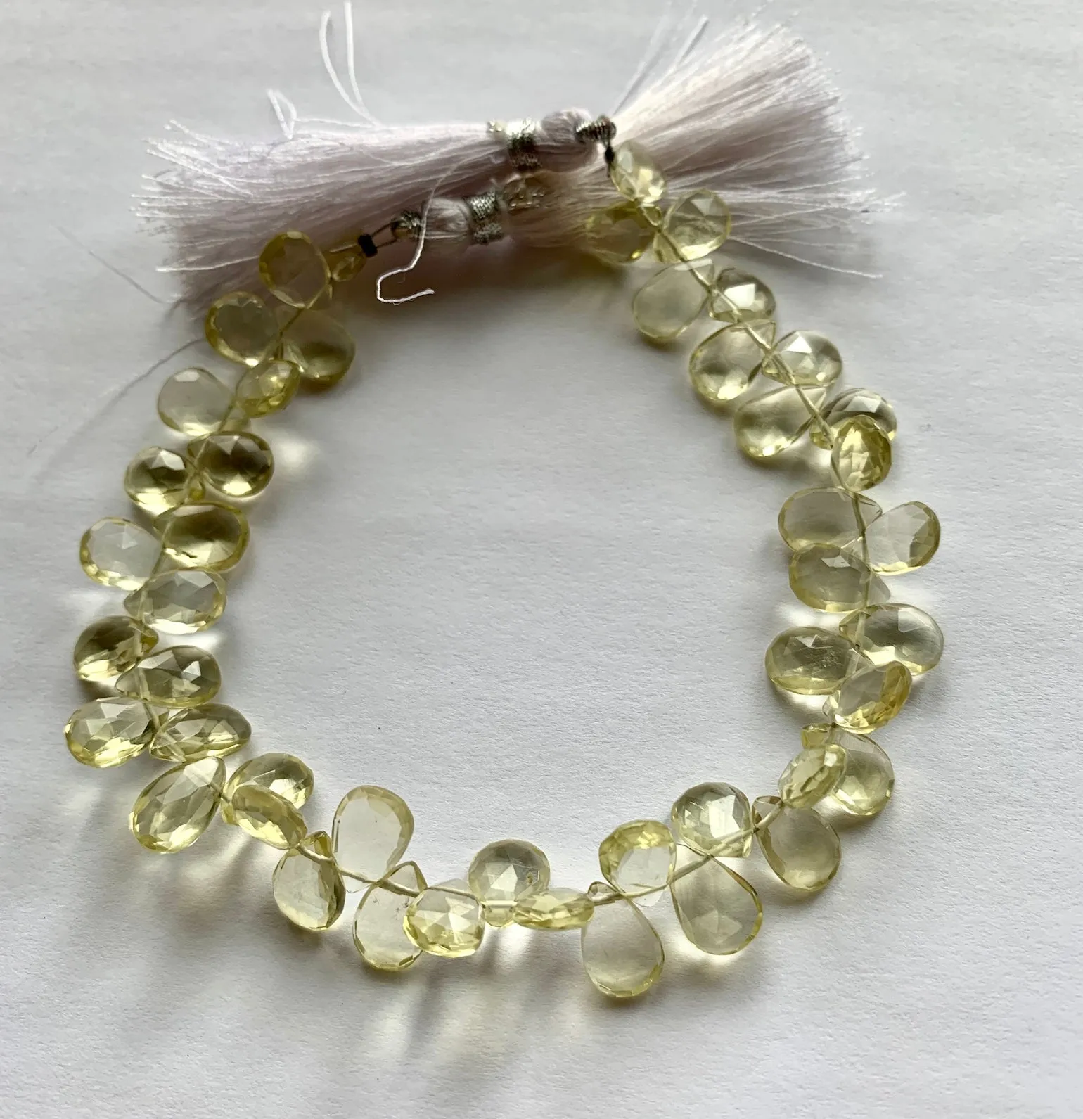 Lemon Citrine Quartz Briolettes